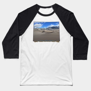 Colorado State Outline (Great Sand Dunes National Park) Baseball T-Shirt